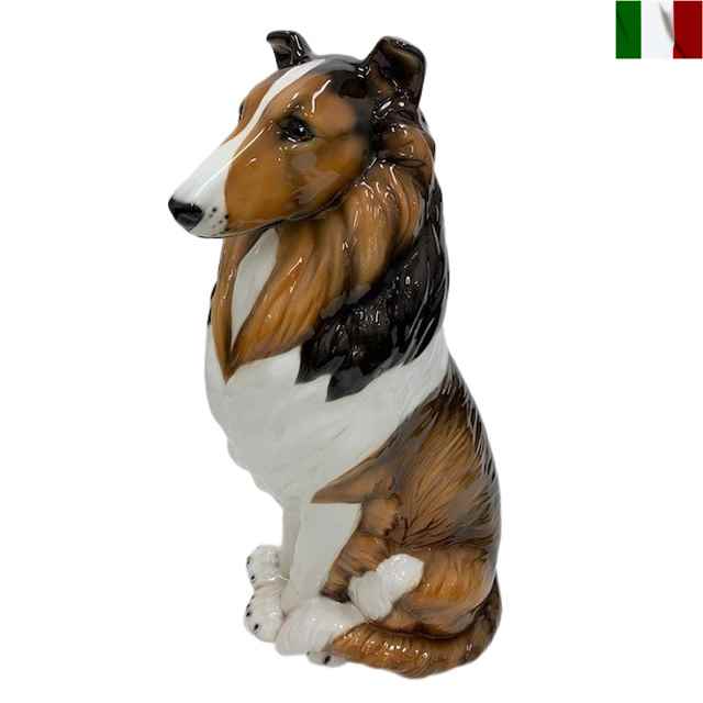 楽天市場】コリー 置物 オブジェ 112 【送料無料】 イタリア 陶器 動物
