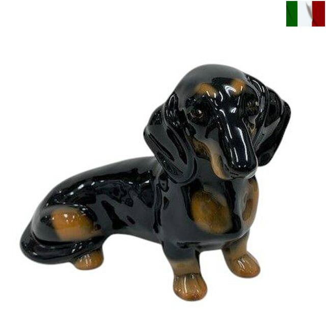 FLAVIA フラビア 幾何学模様　犬　ダックスフンド　リミニブルー　手作り 楽天市場】イタリア製 輸入雑貨 イヌ 犬 ダックスフンド 陶器