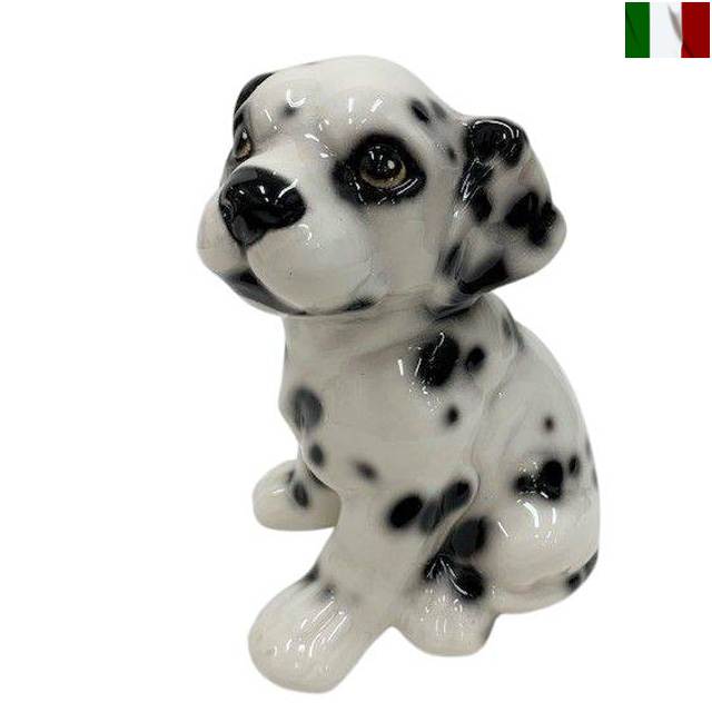 ダルメシアン 置物 仔犬 陶器 インテリア オブジェ クラシック イタリア|艶姿家具