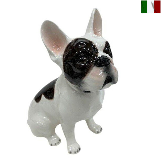 イタリア製　陶器　置物　ブルドッグ？　犬 楽天市場】ブルドッグ 置物 オブジェ h6-261 【送料無料