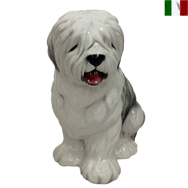 ボブテール 置物 イタリア インテリア オブジェ 陶器 クラシック｜艶姿家具