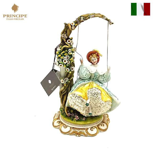 人形 置物 高級陶器 principe プリンシペ インテリア アンティーク テイスト イタリア 107,250円