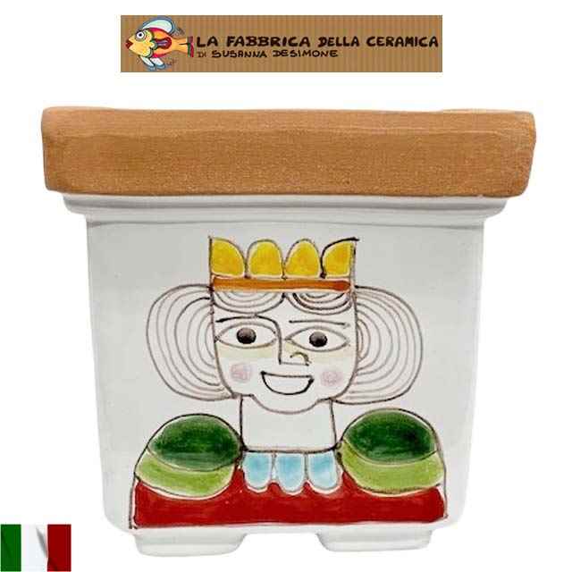 プランター カバー インテリア スザンナデシモーネ シチリア陶器 イタリア