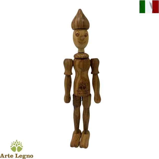 ピノキオ 人形 オリーブ無垢材 アルテレニョ Arte Legno イタリア|艶姿家具