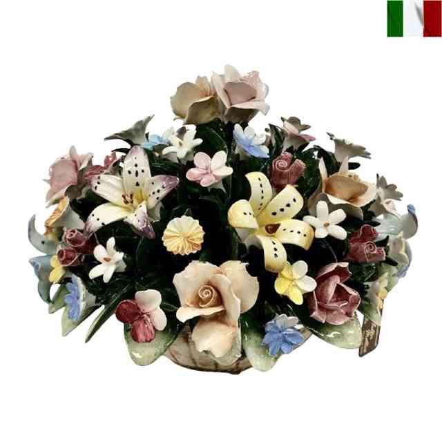 楽天市場】陶花 置物 陶器 花 イタリア オーナメント クラシック テイスト カポディモンテ ceramic flower italy : 艶姿家具