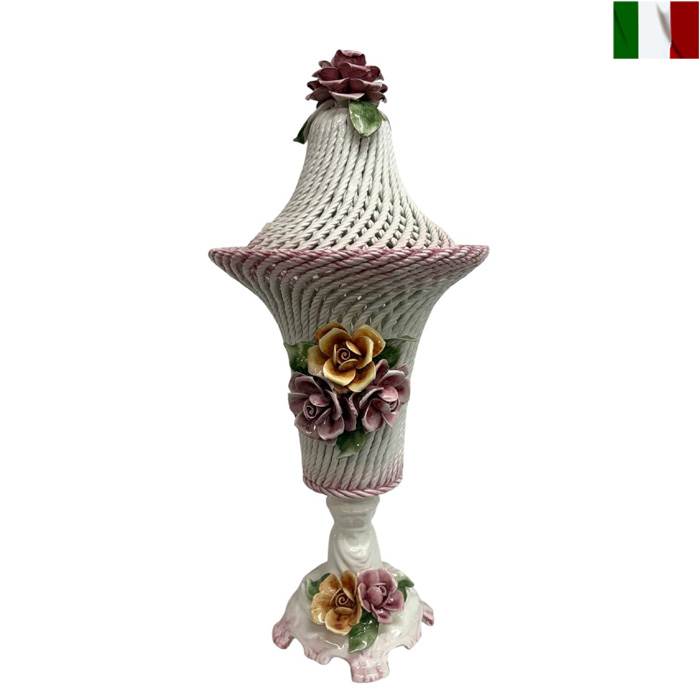 テーブルランプ 陶器 イタリア 装飾 飾り 間接 照明 インテリア お洒落 クラシック イタリア ランプ｜艶姿家具