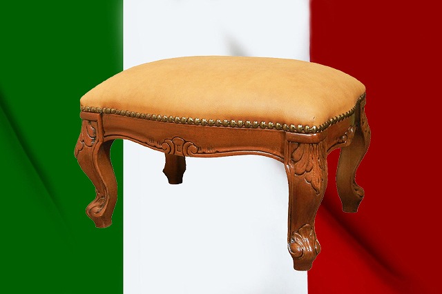 フットスツール クラシック 猫脚 イタリア｜艶姿家具