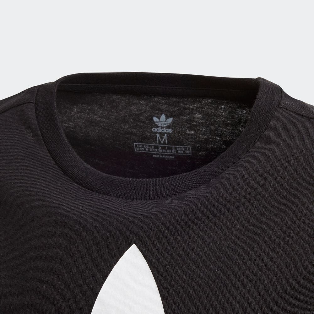 楽天市場 公式 アディダス Adidas 返品可 子供用トレフォイルtシャツ Trefoil Tee オリジナルス キッズ ウェア トップス Tシャツ 黒 ブラック Dv2905 半袖 Eoss21ss Adidas Online Shop 楽天市場店