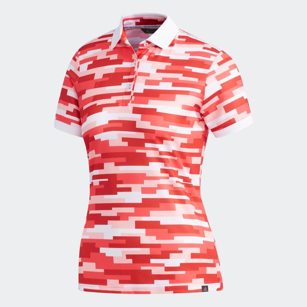 楽天市場 公式 アディダス Adidas ゴルフ Adicrossカモプリント 半袖ポロ ゴルフ レディース ウェア トップス ポロシャツ 赤 レッド Dw6415 Adidas Online Shop 楽天市場店