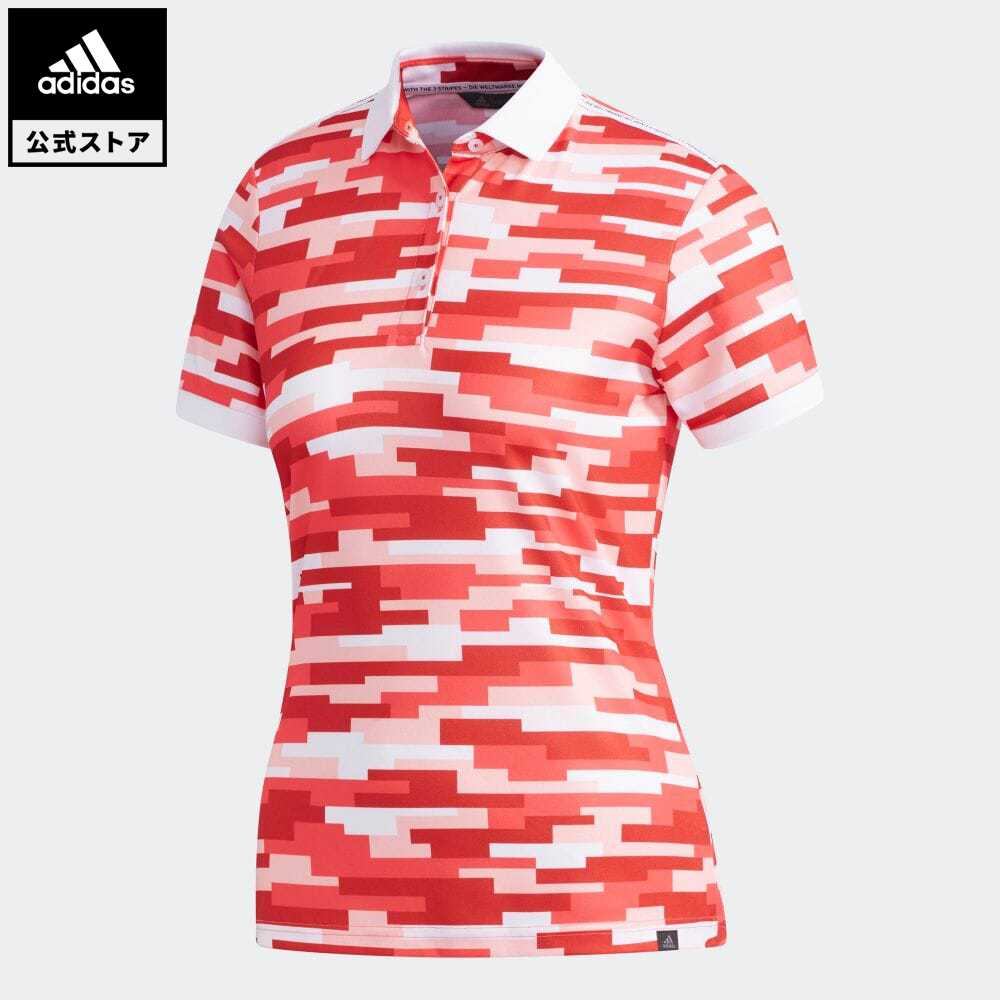 楽天市場 公式 アディダス Adidas ゴルフ Adicrossカモプリント 半袖ポロ ゴルフ レディース ウェア トップス ポロシャツ 赤 レッド Dw6415 Adidas Online Shop 楽天市場店