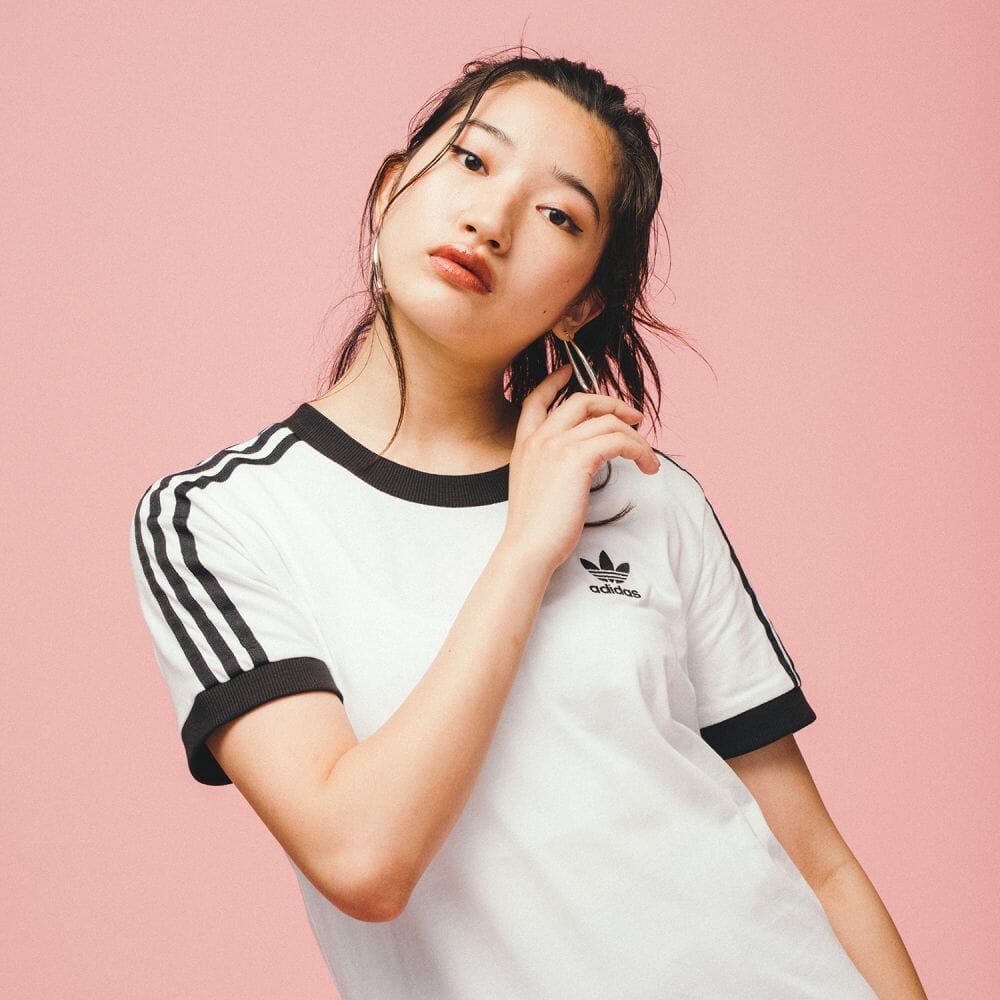 楽天市場 公式 アディダス Adidas スリーストライプス Tシャツ 3 Stripes Tee オリジナルス レディース ウェア トップス Tシャツ 白 ホワイト Ed74 半袖 Adidas Online Shop 楽天市場店