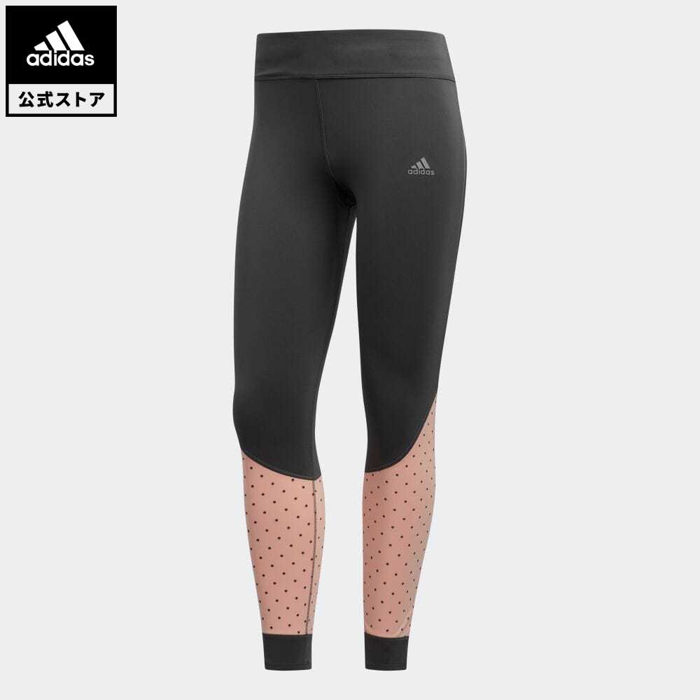 楽天市場 公式 アディダス Adidas ランニング オウン ザ ラン ポルカドット タイツ Own The Run Polka Dot Tights レディース ウェア ボトムス タイツ グレー Fh8624 レギンス スポーツウェア ランニングウェア Adidas Online Shop 楽天市場店