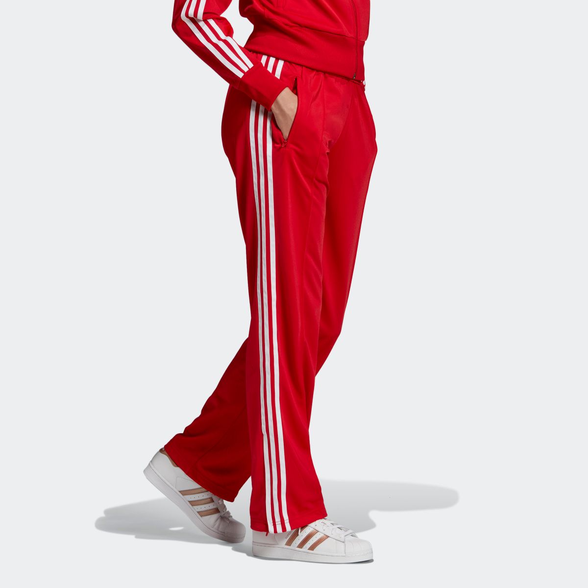 adidas firebird red pants