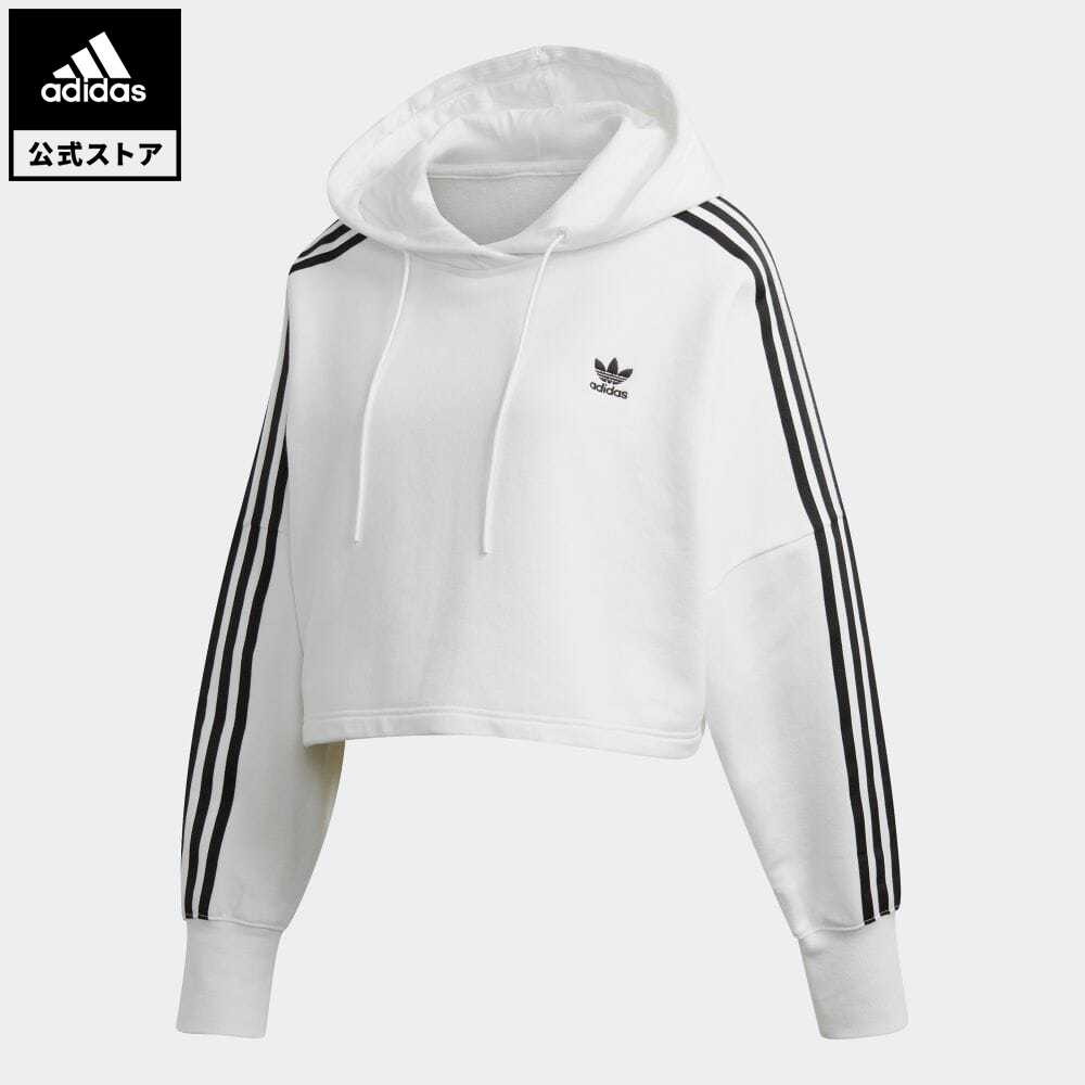 楽天市場 公式 アディダス Adidas 返品可 クロップド パーカー Cropped Hoodie オリジナルス レディース ウェア トップス パーカー フーディー スウェット トレーナー 白 ホワイト Ed7555 Eoss21ss トレーナー Adidas Online Shop 楽天市場店