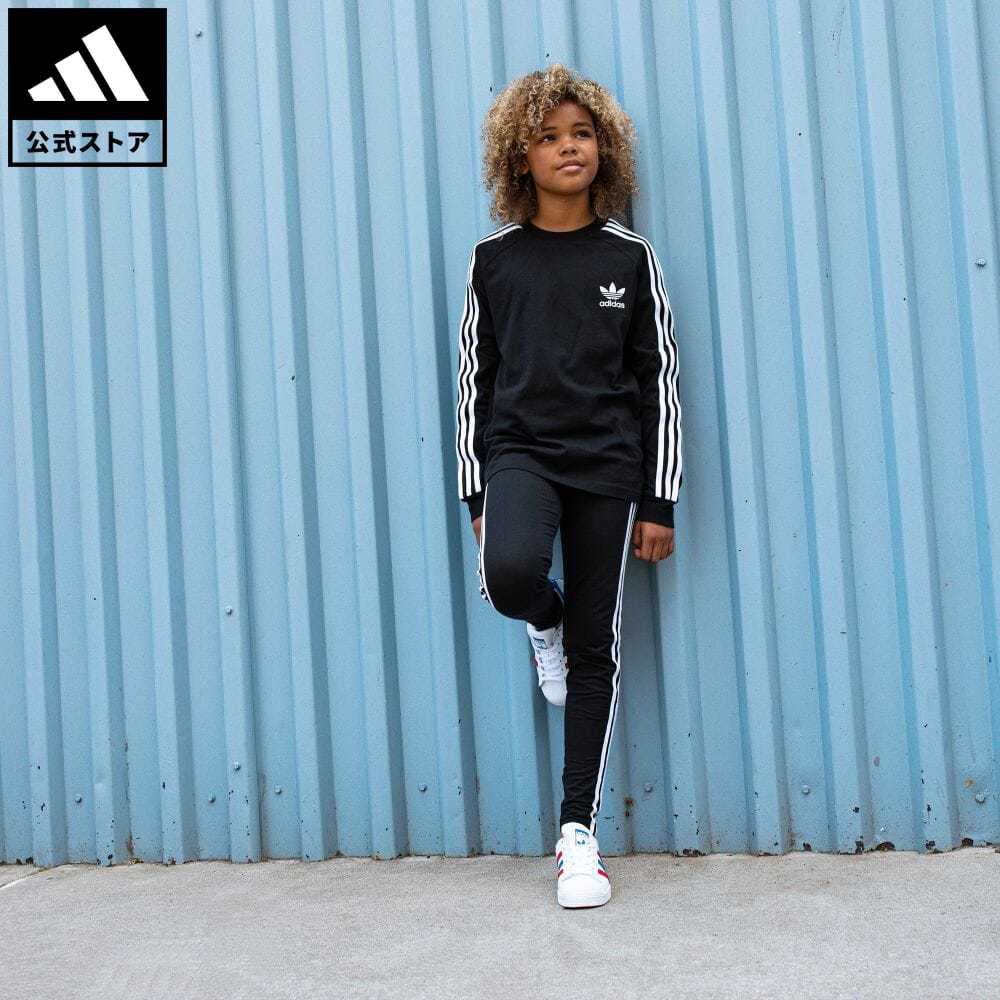 楽天市場 公式 アディダス Adidas スリーストライプス レギンス 3 Stripes Leggings オリジナルス キッズ ウェア ボトムス パンツ 黒 ブラック Ed70 Adidas Online Shop 楽天市場店