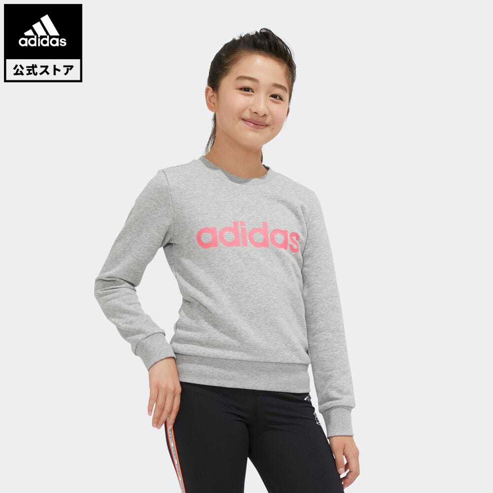 楽天市場 公式 アディダス Adidas ジム トレーニング リニア スウェットシャツ Linear Sweatshirt レディース ウェア トップス スウェット グレー Eh6156 Adidas Online Shop 楽天市場店