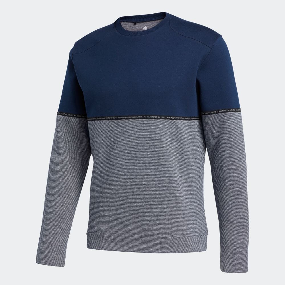 adicross heather fleece crew sweatshirt