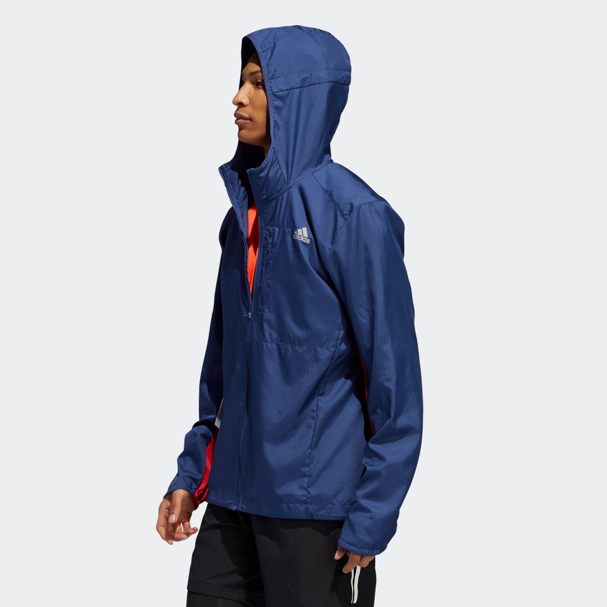 own the run hooded wind jacket