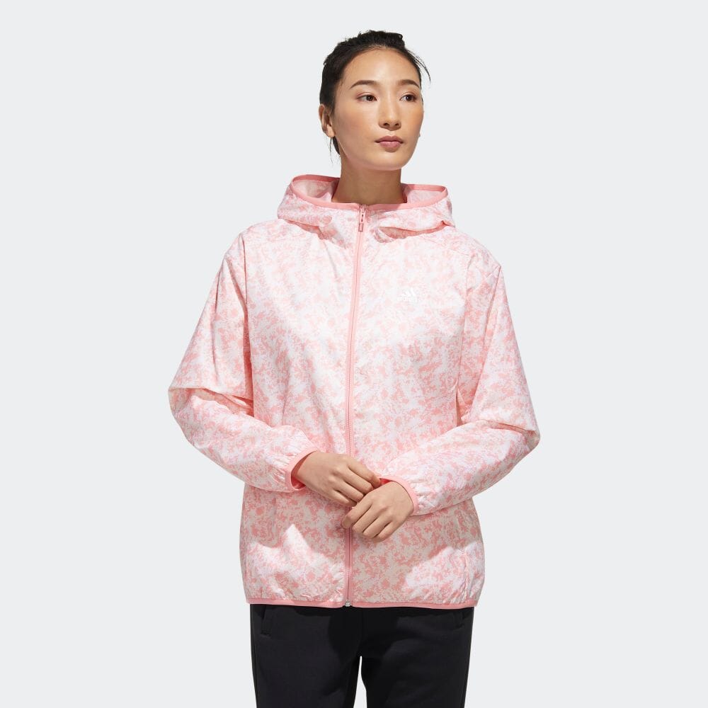 楽天市場 公式 アディダス Adidas マストハブ カモ ウインドブレーカー パーカー Must Haves Camo Windbreaker Hoodie レディース ウェア アウター ウインドブレーカー ピンク Fm5230 P1104 Adidas Online Shop 楽天市場店