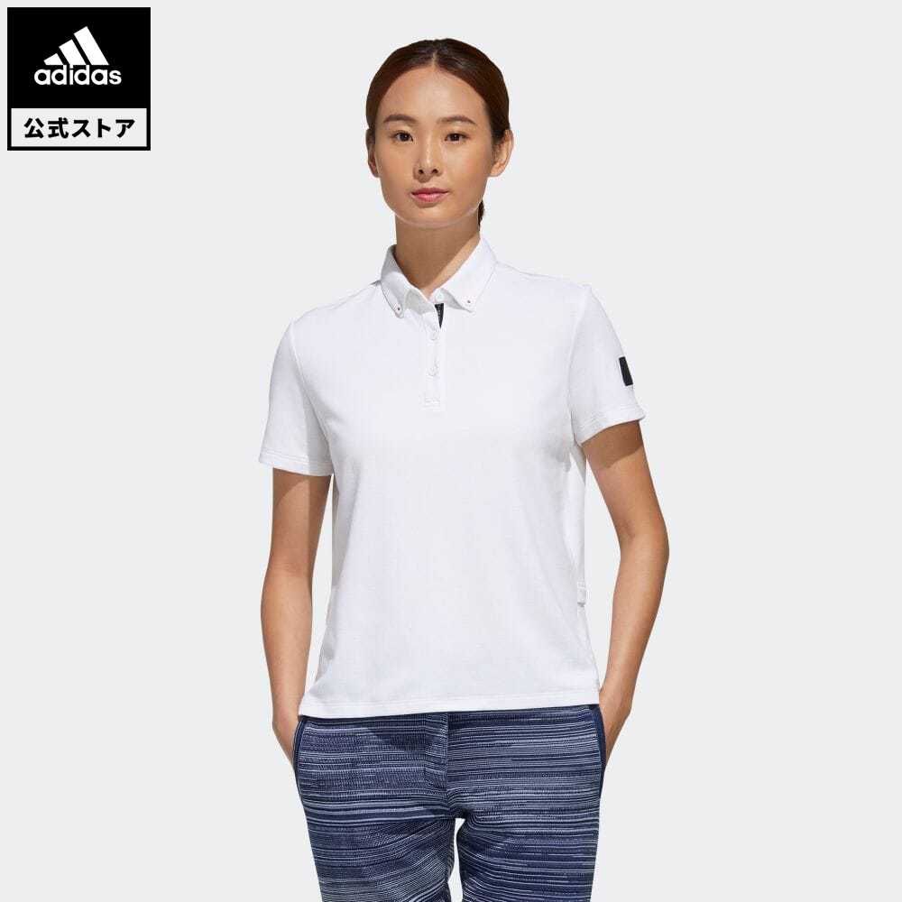 楽天市場 公式 アディダス Adidas ゴルフ Adicross プリーツヘム 半袖ボタンダウンシャツ ゴルフ レディース ウェア トップス ポロシャツ 白 ホワイト Fj4353 Adidas Online Shop 楽天市場店