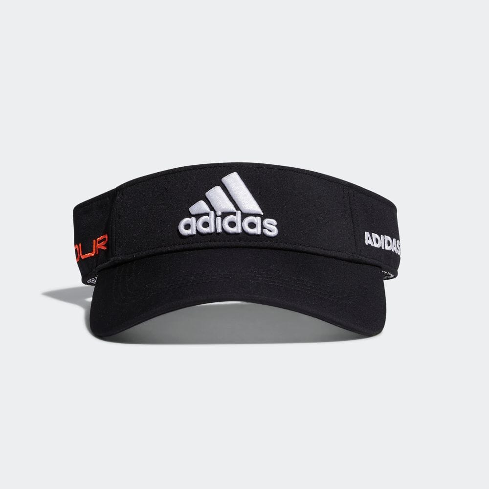 楽天市場 メンズ ゴルフ Adidas アディダス バイザー Tour Met Visor Large ツアーメタリックロゴバイザー Adidas Gux86 ss 春夏 Golf サンバイザー ゴルフウェア 帽子 キャップ ベストスポーツ