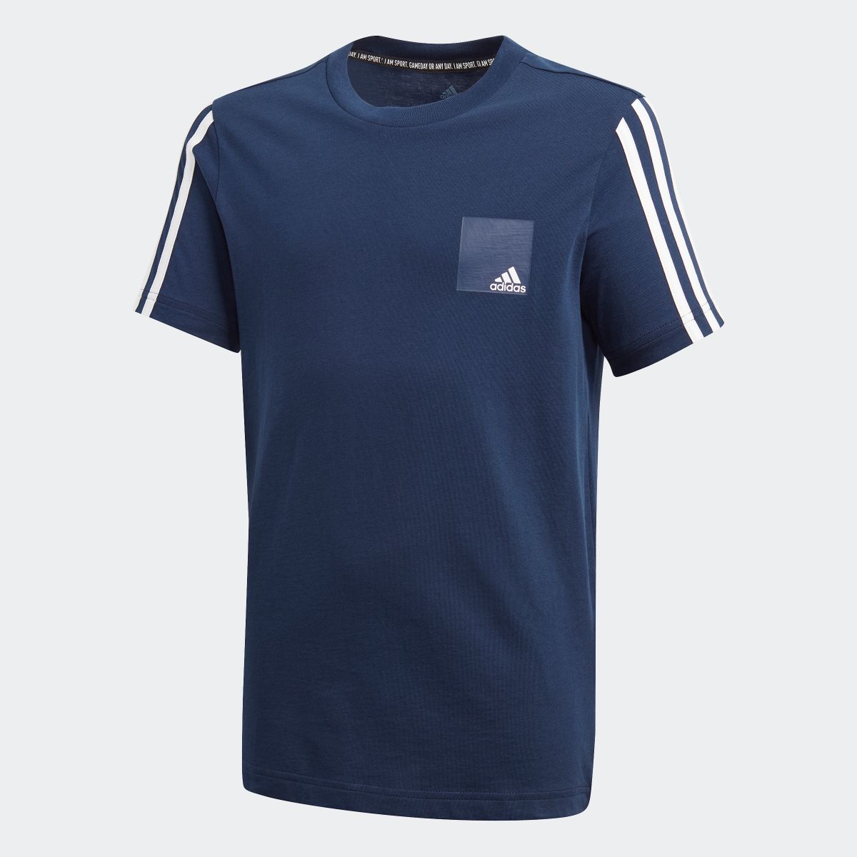 楽天市場 公式 アディダス Adidas Dmh ロゴ 半袖tシャツ Dmh Logo Tee キッズ ウェア トップス Tシャツ 青 ブルー Fm7594 半袖 Adidas Online Shop 楽天市場店