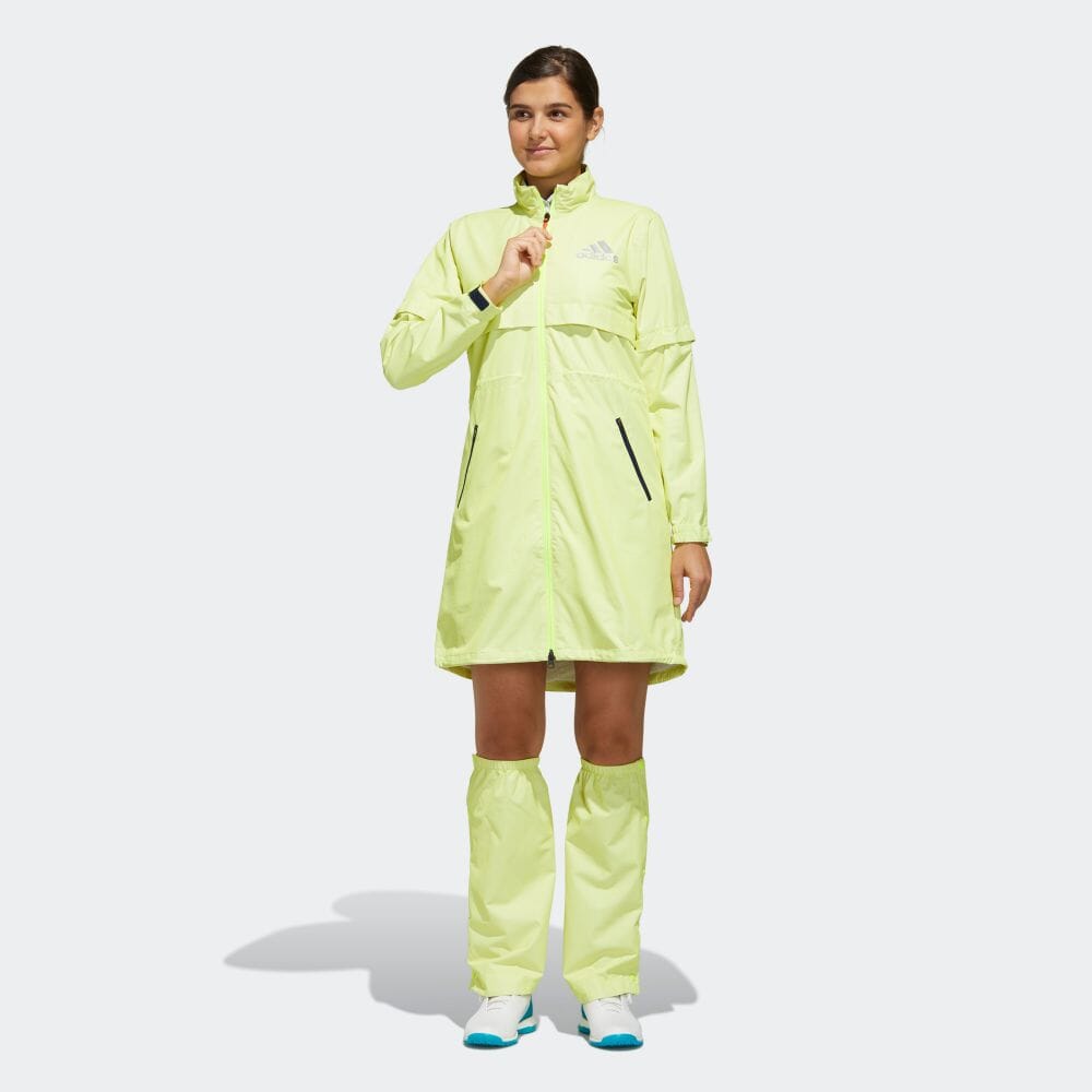 公式 アディダス Adidas ゴルフ Adidas Adidas ハイストレッチレインワンピース ゴルフ ゴルフ ワンピース Rain Dress レディース ウェア オールインワン ワンピース イエロー Fi79 P1030 Adidas Online Shop 店 送料無料 返品可