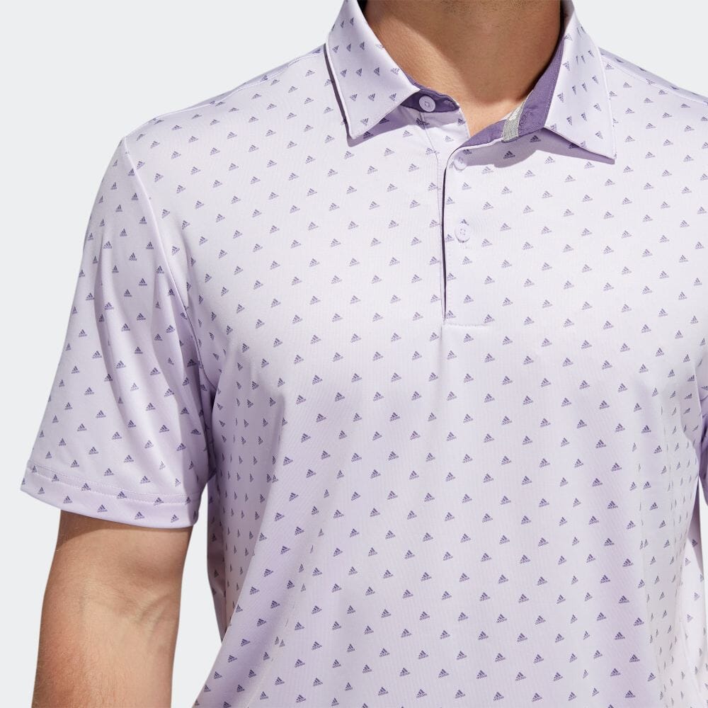 adidas purple golf shirt