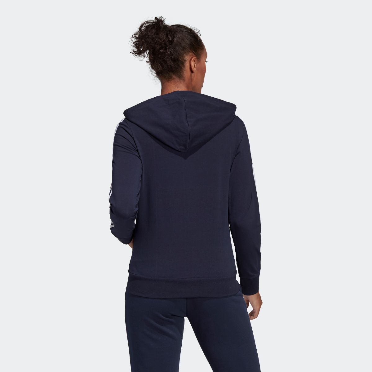 essential 3 stripe hoodie