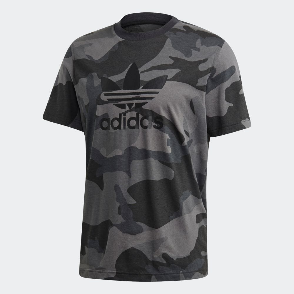 adidas camo trefoil tee