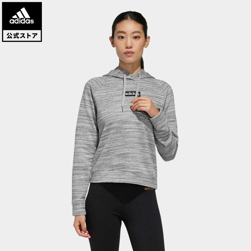 楽天市場 公式 アディダス Adidas 返品可 ジム トレーニング エッセンシャルズ パーカー Essentials Hoodie レディース ウェア トップス パーカー フーディー スウェット トレーナー グレー Fm0170 トレーナー Adidas Online Shop 楽天市場店