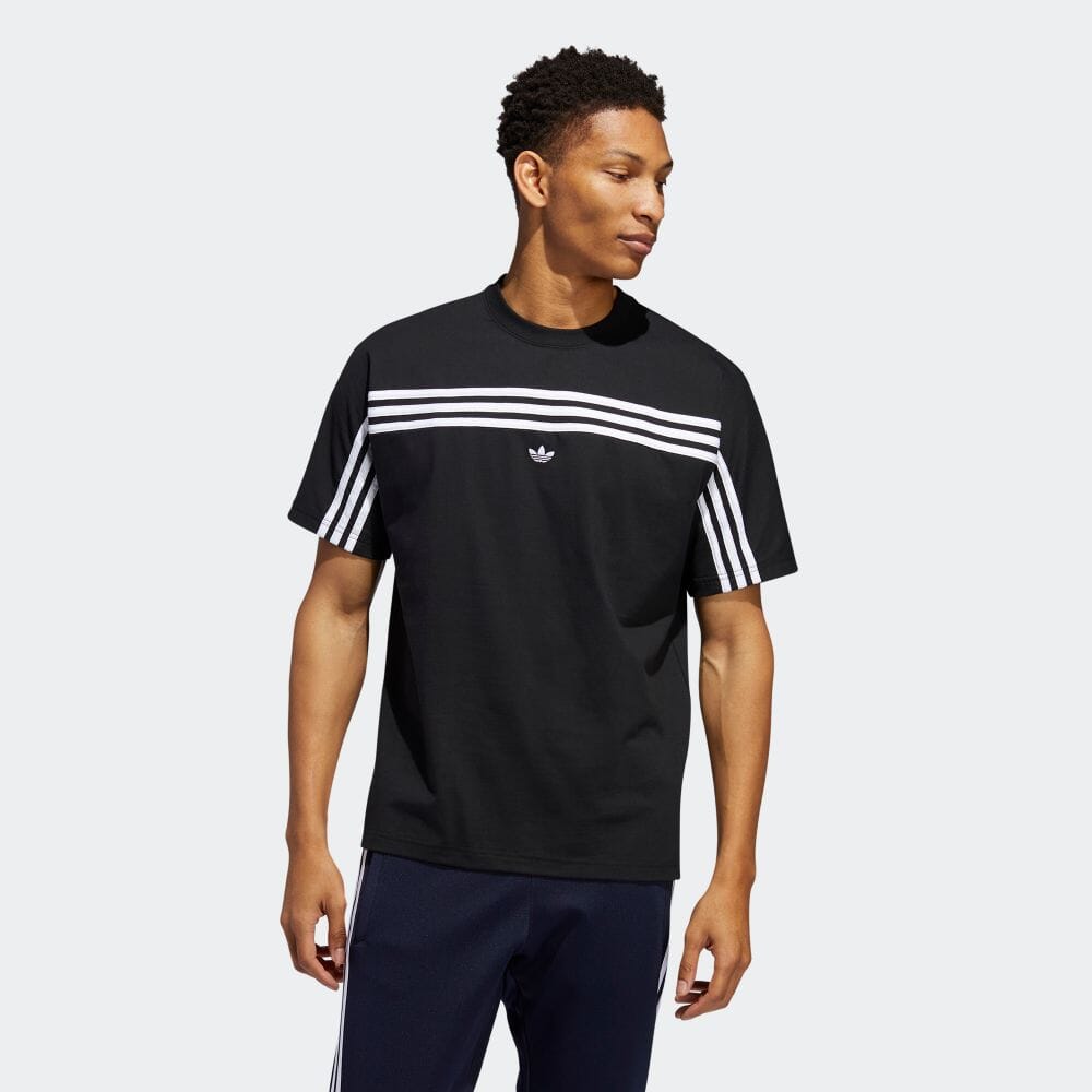 adidas 3 stripe top