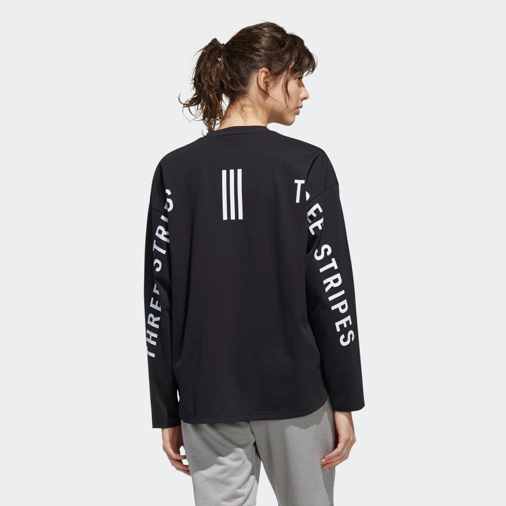 楽天市場 公式 アディダス Adidas マストハブ 長袖tシャツ Must Haves Tee アスレティクス レディース ウェア トップス Tシャツ 黒 ブラック Fm52 ロンt P0112 Adidas Online Shop 楽天市場店