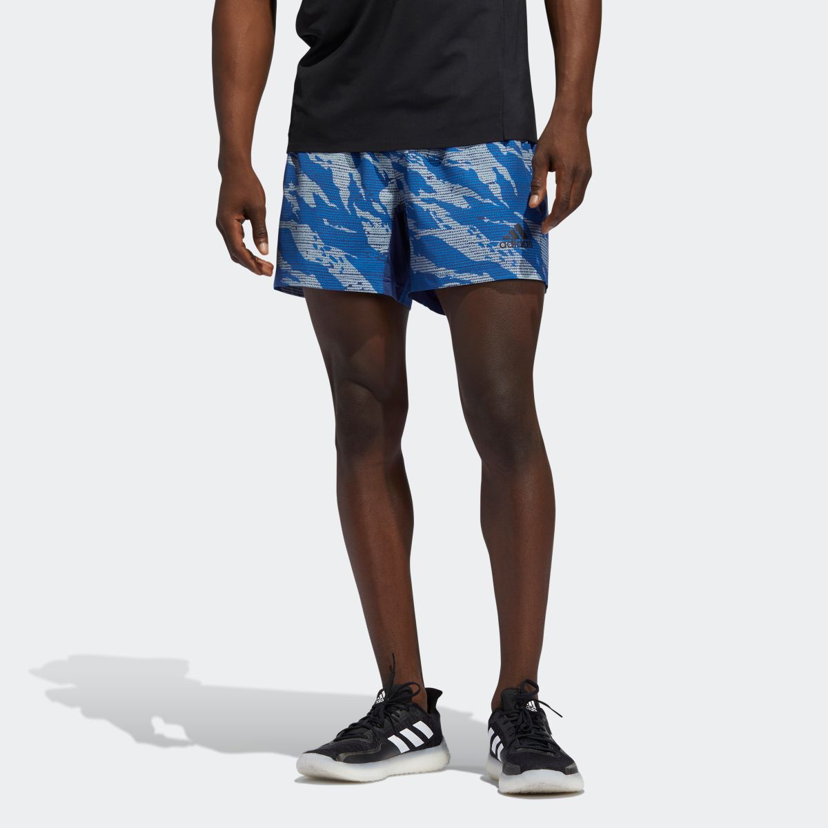 blue camo adidas shorts