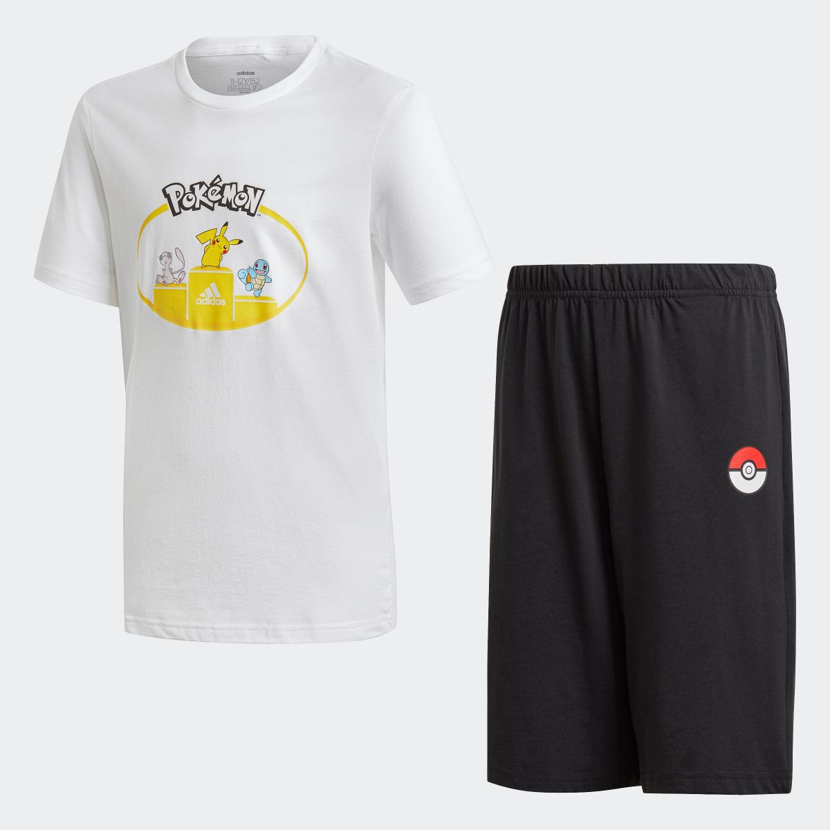 Set ホワイト セットアップ Short ポケモン メンズ Adidas 上下 Pokemon 半袖セットアップ Gi4597 Sleeve 公式 アディダス ウェア 白