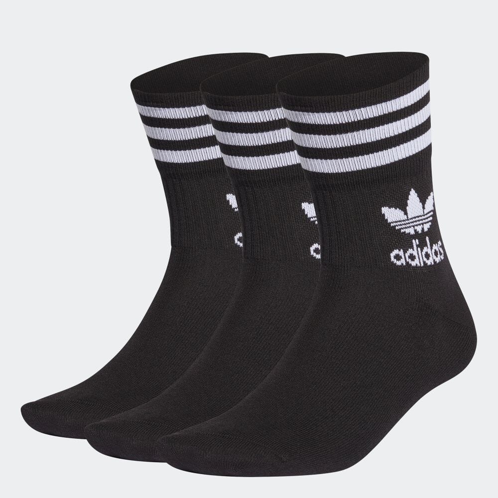 楽天市場 公式 アディダス Adidas 返品可 ミッドカット クルーソックス 3足組 オリジナルス レディース メンズ アクセサリー ソックス 靴下 クルーソックス 黒 ブラック Gd3576 Fathersday Adidas Online Shop 楽天市場店