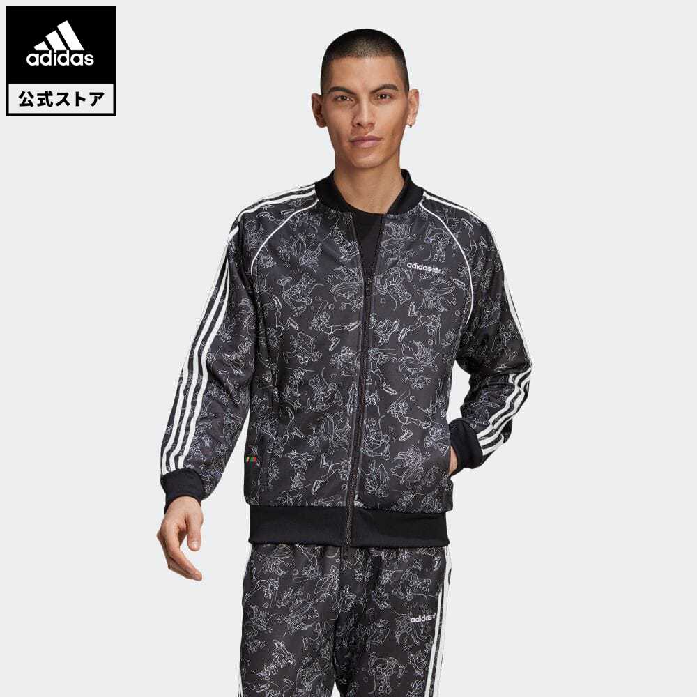 楽天市場 公式 アディダス Adidas グーフィーsstトラックトップ ジャージ オリジナルス レディース メンズ ウェア トップス ジャージ 黒 ブラック Gd6023 Adidas Online Shop 楽天市場店