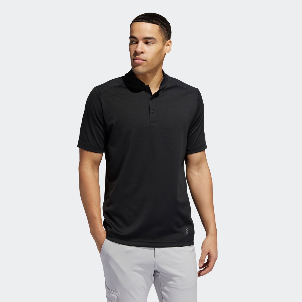 ワンピなど最旬ア トップス ウェア メンズ S P Nosho Adcs ゴルフ 半袖ヘンリーネックシャツ Adicross ゴルフ Adidas 公式 アディダス ポロシャツ P0321 P1023 Fs5012 ブラック 黒 Fs5012 Www Dupoll Com
