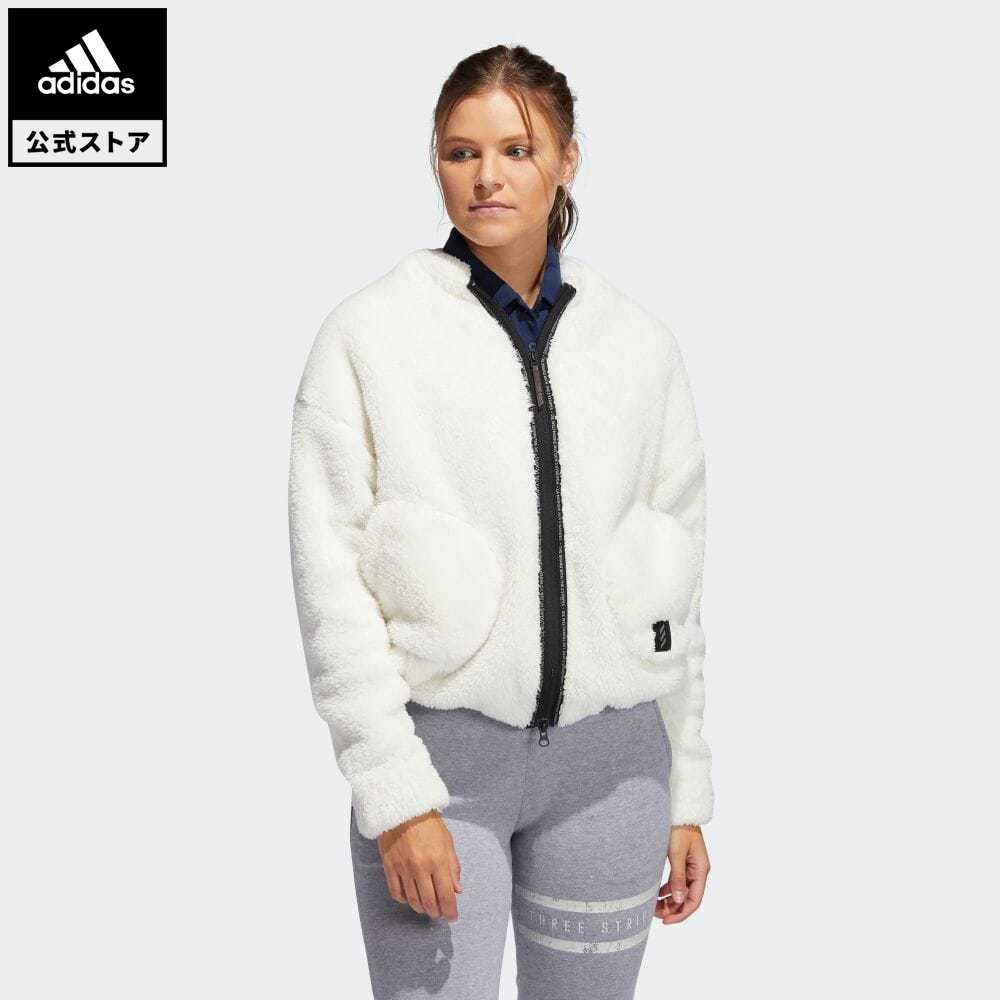 公式 アディダス Adidas 返品可 ゴルフ Adicross ボアフリース 長袖フルジップジャケット ゴルフ Adicross Jacket レディース ウェア アウター ジャケット 白 ホワイト Gm1475 P1023 Wittymanager Com