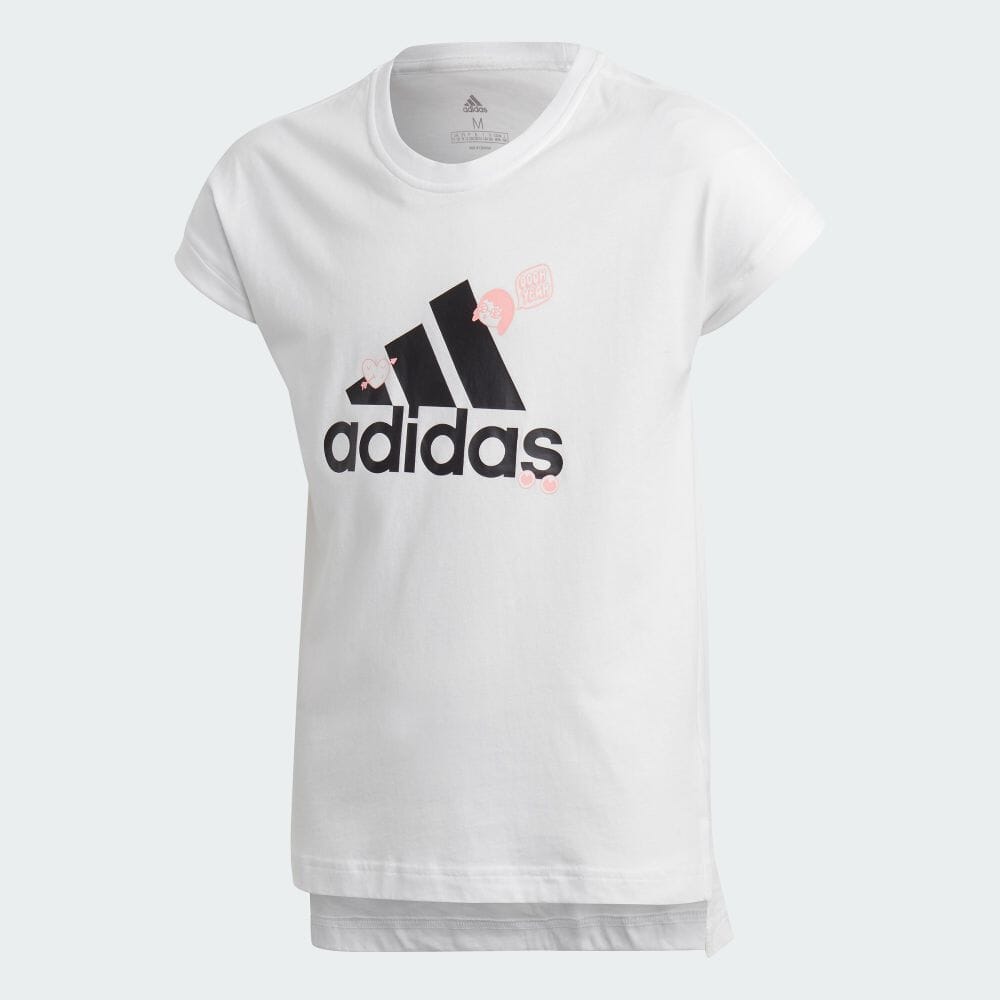 楽天市場 公式 アディダス Adidas 返品可 カレッジ 半袖tシャツ Collegiate Tee キッズ ウェア 服 トップス Tシャツ 白 ホワイト Fm4485 半袖 Adidas Online Shop 楽天市場店