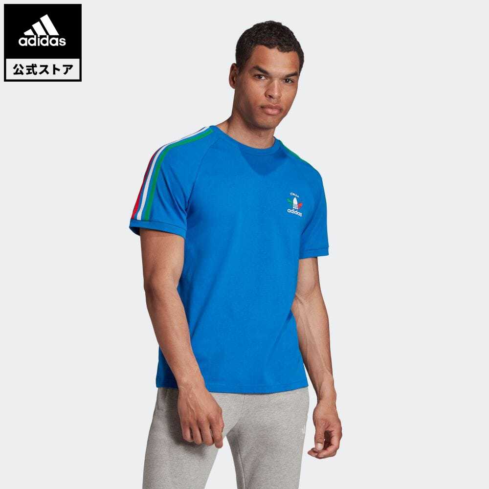 楽天市場 公式 アディダス Adidas 3ストライプ Tシャツ オリジナルス メンズ ウェア トップス Tシャツ 青 ブルー Gp1921 半袖 Adidas Online Shop 楽天市場店