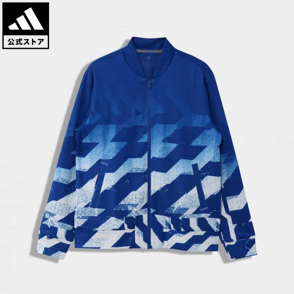 数式 アディダス Adidas 返品可 ゴルフ 幾何学的印刷 長袖フルジップライニングスウェット ゴルフ Jersey Jacket メンズ 衣服 アウター ジャケツ 青味 ブルーチーズ Fs6916 P1023 貨物輸送無料 公式割引き販売 セール価値 Pasadenasportsnow Com