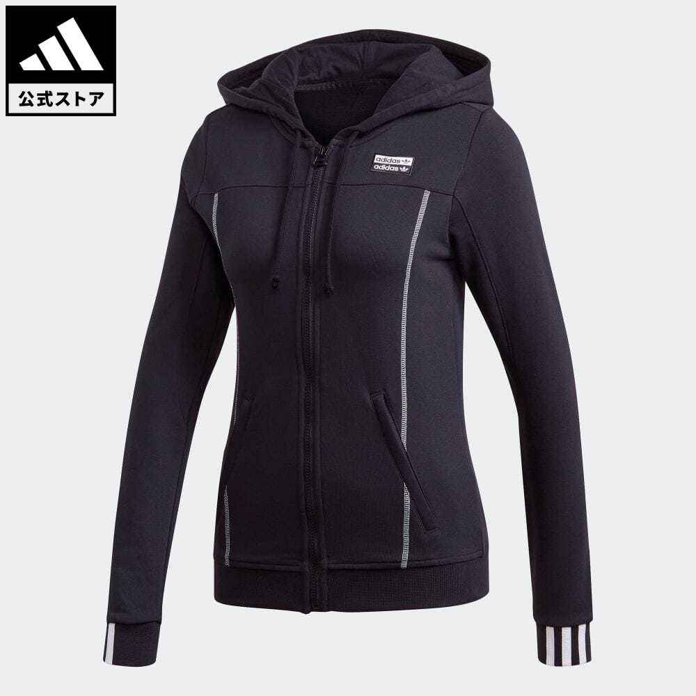 楽天市場 公式 アディダス Adidas 返品可 R Y V ジップパーカー オリジナルス レディース ウェア 服 トップス パーカー フーディー ジャージ 黒 ブラック Gd3079 トレーナー Adidas Online Shop 楽天市場店