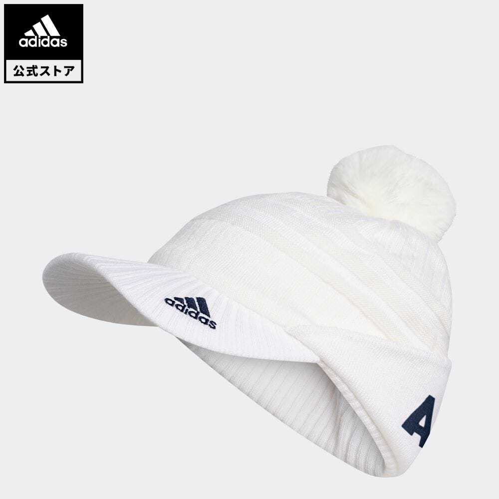 楽天市場 公式 アディダス Adidas ゴルフ ウィメンズ バイザーニットキャップ レディース アクセサリー 帽子 ニット帽 ビーニー 白 ホワイト Gd Adidas Online Shop 楽天市場店