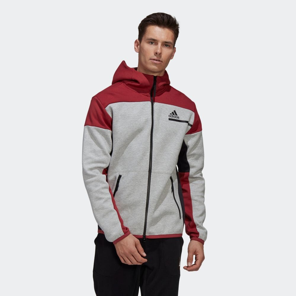 楽天市場 公式 アディダス Adidas Adidas Z N E フルジップ フーディー Adidas Z N E Full Zip Hoodie アスレティクス メンズ ウェア トップス パーカー フーディー ジャージ グレー Gm6536 トレーナー Eoss21ss Adidas Online Shop 楽天市場店