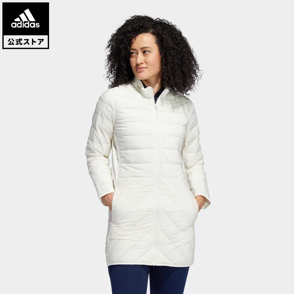 国内最安値 公式 アディダス Adidas ゴルフ ソリッド長袖ダウンワンピース ゴルフ Down Jacket レディース ウェア アウター ジャケット 白 ホワイト Fs64 P1023 人気が高い Prestomaalaus Fi