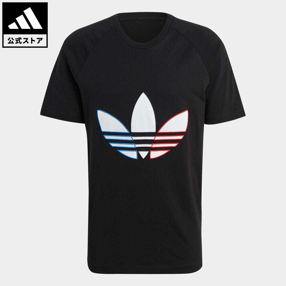 楽天市場 公式 アディダス Adidas アディカラー トリコロールtシャツ オリジナルス メンズ ウェア トップス Tシャツ 黒 ブラック Gq19 半袖 Adidas Online Shop 楽天市場店