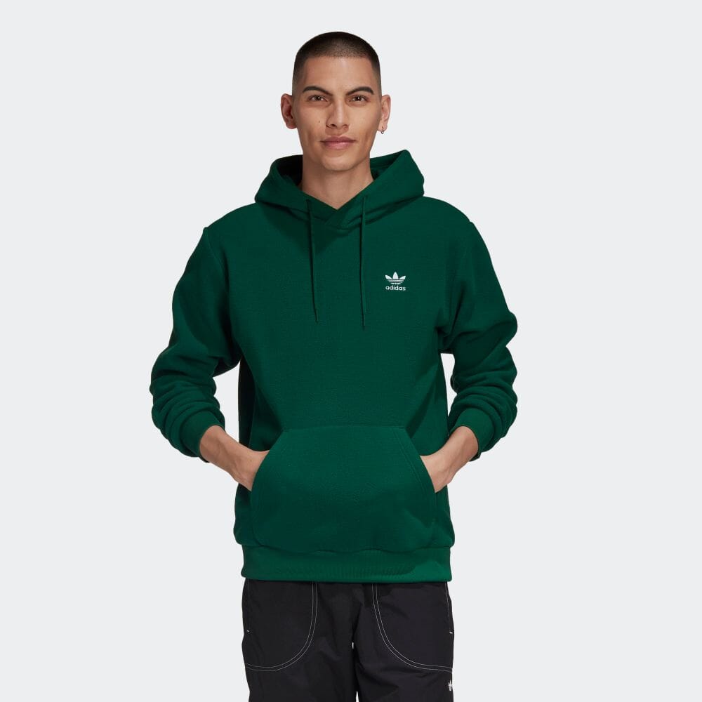 楽天市場 公式 アディダス Adidas 返品可 アディカラー ポーラーフリース パーカー オリジナルス メンズ ウェア トップス フリース 緑 グリーン Ge5213 Adidas Online Shop 楽天市場店
