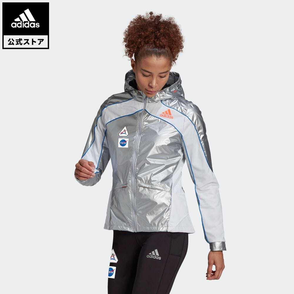 楽天市場 公式 アディダス Adidas ランニング Marathon Space Race Jacket W レディース ウェア アウター ジャケット シルバー Gn4269 ランニングウェア Adidas Online Shop 楽天市場店