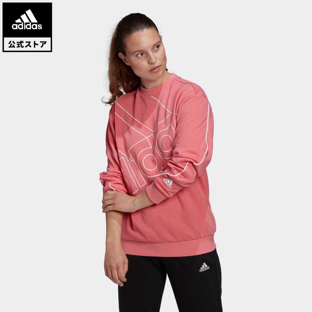 楽天市場 公式 アディダス Adidas 返品可 アディダス ジャイアント ロゴ スウェット ジェンダーニュートラル Adidas Giant Logo Sweatshirt Gender Neutral レディース ウェア トップス スウェット トレーナー ピンク Gm5635 Eoss21ss Adidas Online Shop